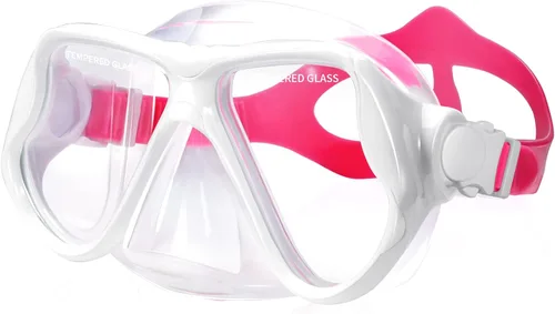Máscara de snorkel para natación Keary, máscara de buceo para adultos hombres mujeres jóvenes, gafas de natación antiniebla con vista clara de 180°