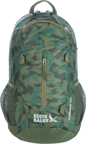 Miniatura 23 de Eddie Bauer Stowaway Mochila Empacable Viaje Exterior Ligera Plegable Duradera Poliéster Ripstop 30L - Cereza Negra