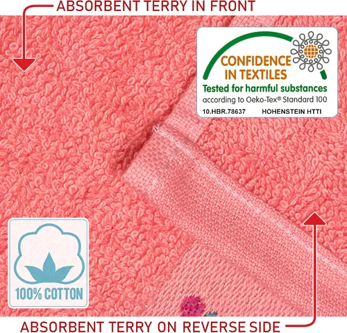 Miniatura 3 de Softerry Toalla de baño de unicornio para niños de 28 x 51 pulgadas, 100% algodón, súper absorbente y de secado rápido