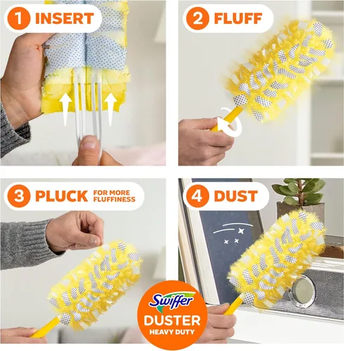 Miniatura 12 de Swiffer Recambios para plumeros resistentes para mascotas, plumeros multisuperficie 360 con protección contra olores Febreze, 11