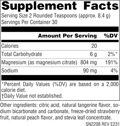 Miniatura 4 de Source Naturals Serene Science - Sereno de magnesio, cuerpo pacífico*, sabor a mandarina, 9 onzas en polvo