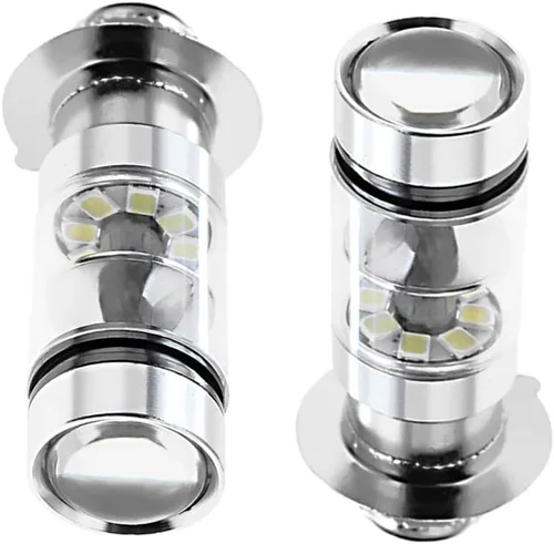 Miniatura 2 de Bombillas LED H6M para faros delanteros, 100 W, 6000 K, color blanco, para Honda CRF RANCHER Kawasaki BAYOU PRAIRIE Yamaha YFZ450R Rhino 700 Raptor