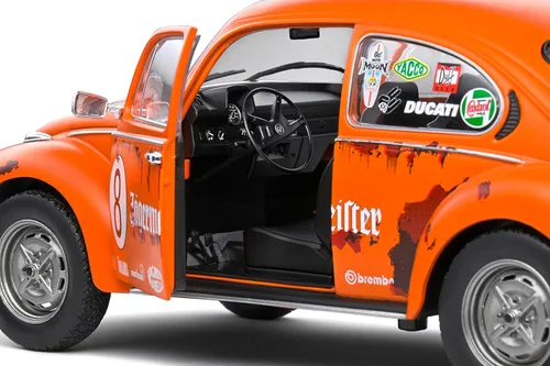Miniatura 6 de MODELLINO en Scala COMPATIBILE CON VW Beetle 1303 N.8 Jaeger Tribute 1974 Naranja 1:18 SOLIDO SL1800518