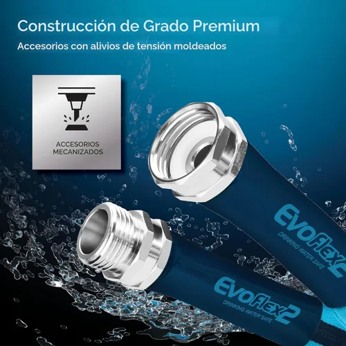 Miniatura 6 de Camco EvoFlex2 - Manguera de agua potable de 25 pies, manguera de agua potable para caravana reforzada con tela y ultraligera, no contiene plomo