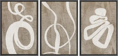 Miniatura 32 de SIGNWIN Lienzo enmarcado para pared, juego de arte dramático de cielo tormentoso, ilustraciones de paisaje nuboso Moody, arte moderno decorativo