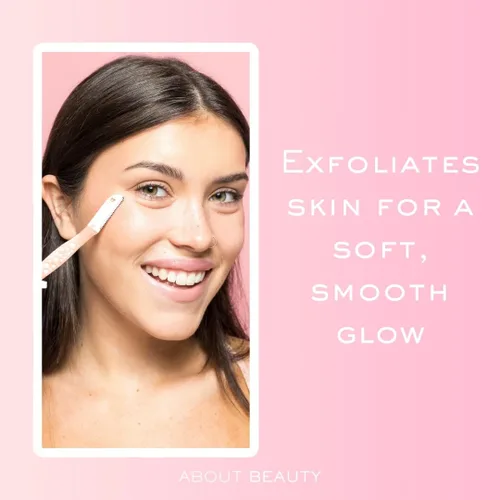 Miniatura 3 de About Face Navajas Faciales Sin Pelusa - 3 Afeitadoras de Belleza para la Eliminación de Vello, Ideales para Afeitar, Exfoliar, Dermaplaning