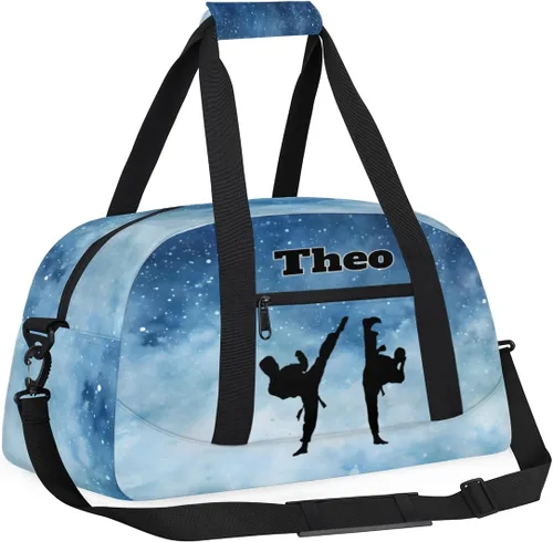 Miniatura 3 de Bolsas de lona deportivas personalizadas para niños, bolsa de entrenamiento personalizada para gimnasio, bolsa de entrenamiento con nombre