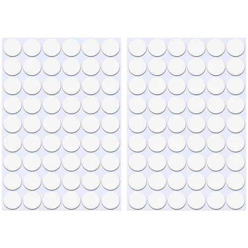 Miniatura 11 de Adhesivos autoadhesivos para agujeros de tornillo, 2 mesas 140 en 1, tapas autoadhesivas para tornillos a prueba de polvo, 0.472 in, color negro