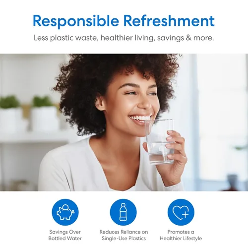 Miniatura 5 de Sistema de filtro de agua sin tanque Brio SIMPL de ósmosis inversa para agua potable limpia Filtración RO de 0.0001 micras de 4 etapas debajo