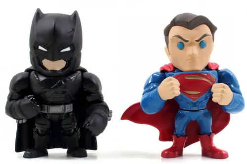 Miniatura 2 de Jada Metals - Figura de acción fundida a presión de 4 pulgadas, paquete doble DC Superman v Batman M10