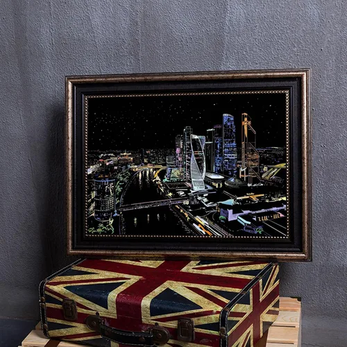 Miniatura 5 de Arte de arañazos para adultos, kit de manualidades de pintura de arañazos de arco iris de 16 x 11 pulgadas, juego de grabado de lámina, arte