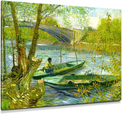 Miniatura 52 de Serie de pinturas de Vincent Van Gogh (favoritos). Reproducción de arte clásico de Van Gogh, impreso en lienzo Noche estrellada