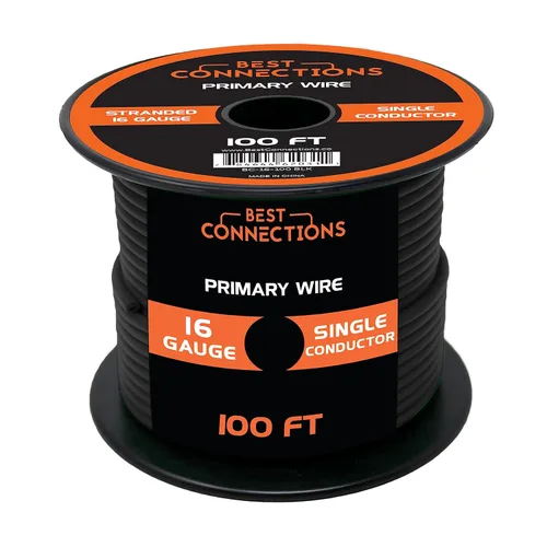 Miniatura 33 de BEST CONNECTIONS Cable primario automotriz – 100 pies (varias opciones de color) Ideal para remolques, altavoces y circuitos de iluminación Verde