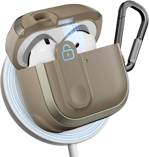 Miniatura 28 de MAGEASY Odyssey - Funda para AirPods Pro 2, funda resistente para AirPods Pro con bloqueo seguro, clip de mosquetón para protección a prueba