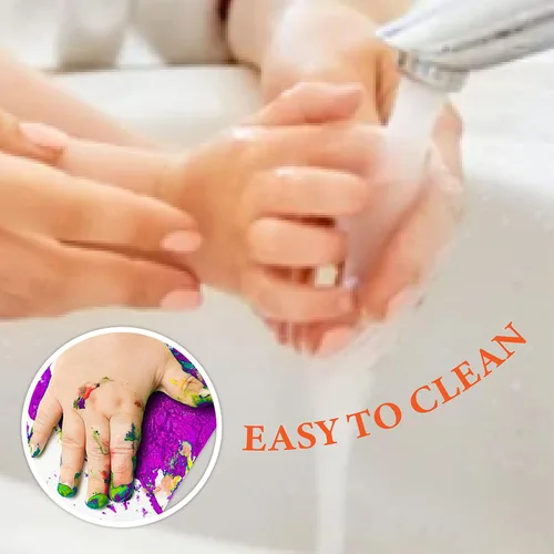 Miniatura 5 de Pintura de dedos lavable para niños pequeños, suministros de arte, regalo para pintura a mano de bebé, manualidades, no tóxica, 10 colores, 1.4 fl