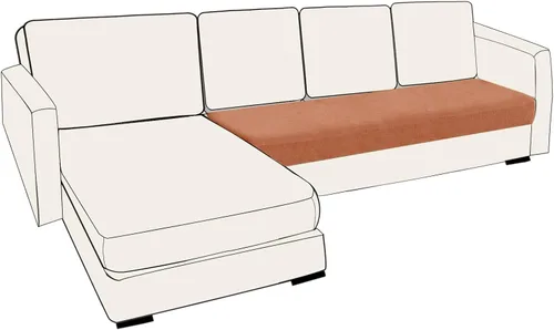 Miniatura 69 de UNBBRRL Fundas de cojín de asiento para sofá, elásticas, funda de cojín individual para sofá, fundas de cojín para sofá, fundas de héroe protegen