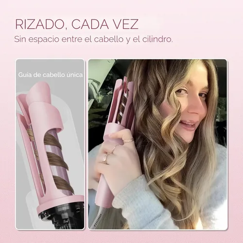 Miniatura 5 de TYMO Rizador Automático Giratorio - TYMO CURLPRO Varita de Rizos para Olas de Playa, Rizador de Pelo Portátil, 500 Millones de Iónico, Voltaje Dual
