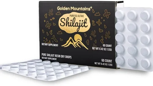 Miniatura 9 de Siberian Green Gotas secas Shilajit Pure de alta calidad Altai Golden Mountains - 120 unidades (200 mg) Auténtico certificado de seguridad y calidad