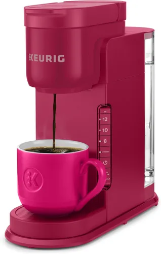 Keurig K-Express - Cafetera de una sola porción, opción de preparación fuerte, depósito de 42oz, diseño elegante para celebraciones navideñas y Baya