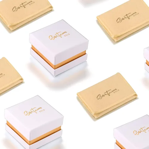 Miniatura 6 de Santuzza Aretes de oro macizo de 10 quilates con diamantes esmaltados para mujer