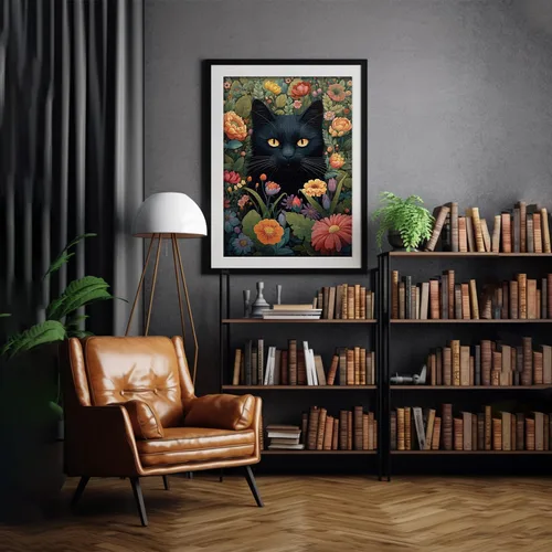 Miniatura 6 de Rompecabezas vintage de gatos para adultos de 1000 piezas en adelante, colección de rompecabezas de flores de PICKFORU animales y plantas
