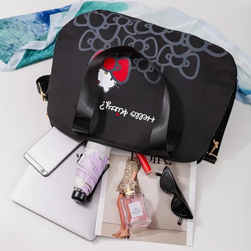 Miniatura 10 de AmBealla Bolsas de viaje con cremallera, bolsa de fin de semana, ligera para mujer, bolsa de lona para llevar en el gimnasio, trabajo
