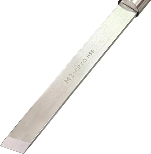 Miniatura 6 de Cincel sesgado de 1 pulgada, herramientas de torneado de madera de acero de alta velocidad M2 Cryo con mango de madera de haya