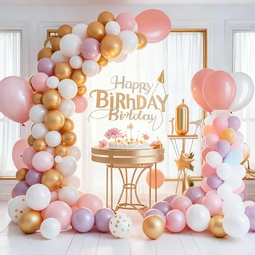 Miniatura 2 de Chamvis Soporte de arco de globos, kit de arco de globos ajustable de 8.2 pies y 5 pies, marco de arco de boda, soporte de arco de flores, arco