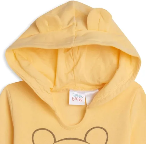 Miniatura 7 de Disney Classics Winnie the Pooh Mickey Mouse - Conjunto de 3 piezas con capucha y pantalones para bebé (recién nacido, 24 meses)