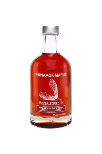 Runamok Jarabe de Arce Orgánico Corte del Azucarero - Jarabe de Arce de Vermont de Grado A, Color Ámbar, Sabor Rico | Jarabe de Arce Orgánico Puro y