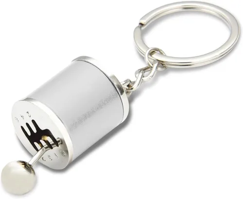 Miniatura 10 de Llavero de palanca de cambios de automóvil, creativo llavero de palanca de cambios de transmisión manual de 6 velocidades, mini llavero de palanca