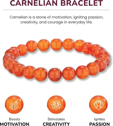 Miniatura 103 de Crystal Vibe Pulseras de cuentas de 0.315 in para mujeres y hombres, pulseras de cristal con piedras preciosas naturales, tamaño elástico ajustable