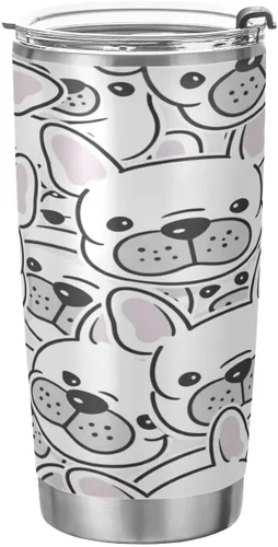 Miniatura 11 de Vaso de 20 onzas con tapa y pajilla, de acero inoxidable aislado al vacío, taza de café y agua, hermosa taza de viaje de flamenco rosa, taza térmica