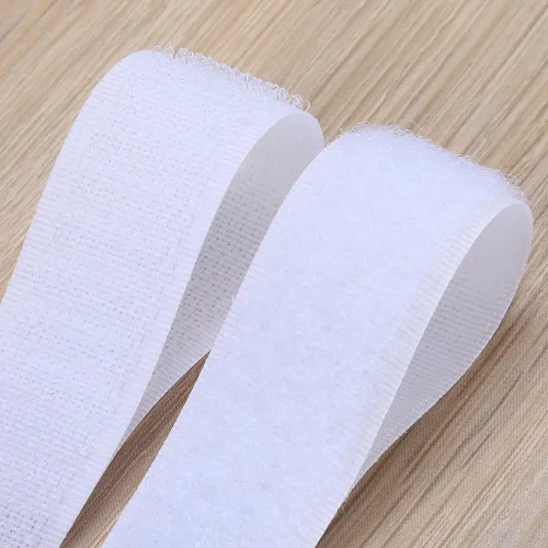 Miniatura 5 de Rollo de cinta autoadhesiva de velcro Aiex, bucle y gancho, de 39.37 pies, con tijeras de regalo, Blanco