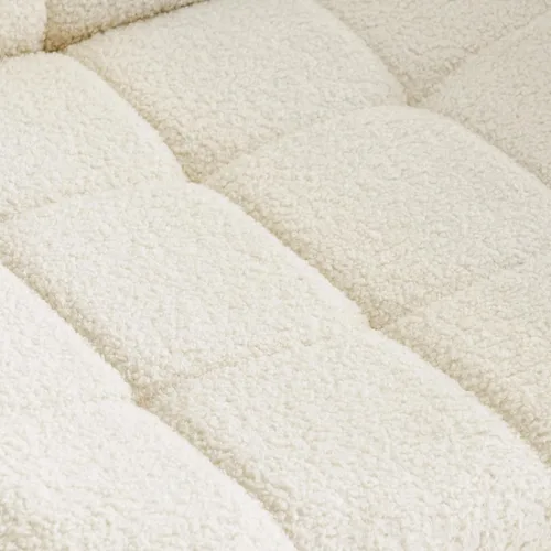 Miniatura 5 de Furnimart Silla giratoria con patas cruzadas con ruedas para oficina en casa, silla de escritorio ancha sin brazos altura ajustable asiento cómodo