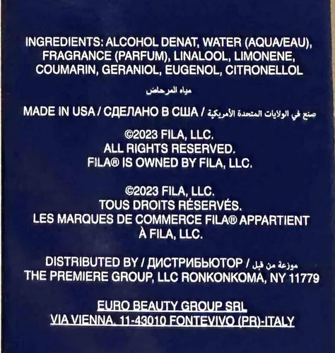 Miniatura 9 de FILA Eau de Toilette - Colonia fresca y limpia para hombres con bergamota, cardamomo y madera de cedro - Colonia deportiva de larga duración