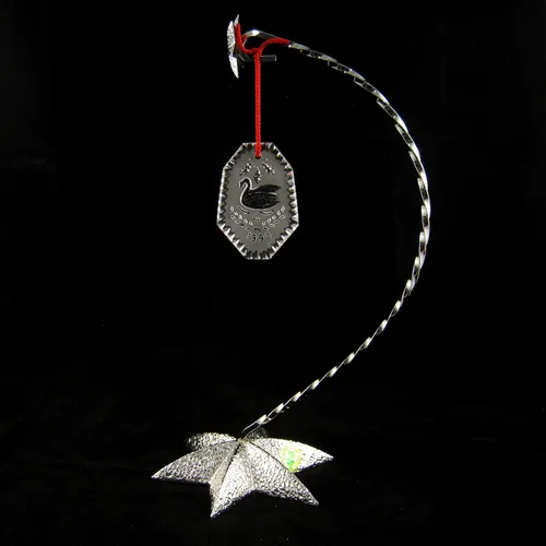 Miniatura 3 de Waterford Adorno de cristal 12 días de Navidad 1990 7 cisnes nadando