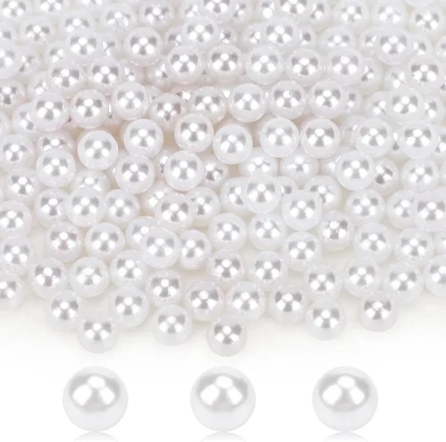 Miniatura 13 de Suream 7500 cuentas pulidas sin agujeros para organizador de brochas de maquillaje, perlas redondas brillantes para relleno de jarrón, cuentas