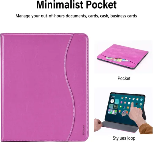 Miniatura 6 de HFcoupe Stitch - Funda para iPad Air 13 2026 M4 / 2025 M3 / 2024 M2, iPad Pro 12.9 6ª 5ª 4ª 3ª generación, soporte para lápices, soporte