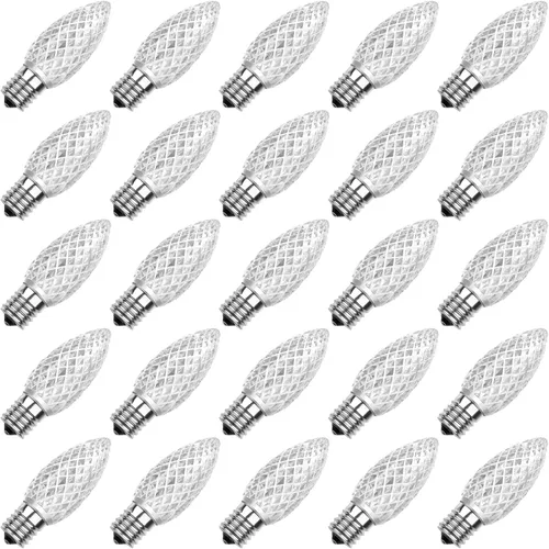 Miniatura 12 de Meconard Bombillas LED C9 de repuesto para Navidad, bombillas LED inastillables C9 para luces de Navidad para interiores y exteriores, base