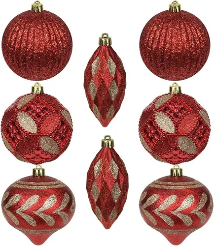 Miniatura 50 de 30 piezas de adornos de bola de árbol de Navidad irrompibles negros para decoración navideña