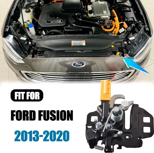 Miniatura 2 de Ensamblaje del pestillo del capó delantero izquierdo compatible con Ford Fusion 2013-2020 de 4 puertas, sustituye a DS7Z16701A DS7Z16701B