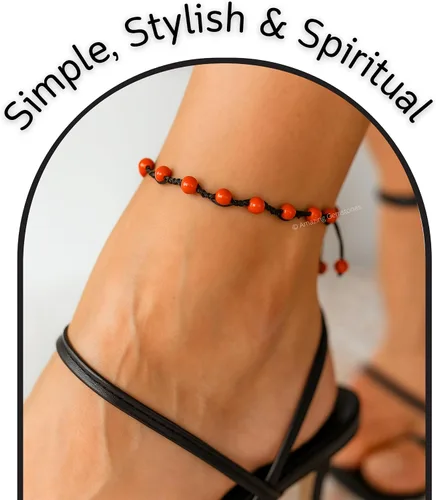Miniatura 52 de Amazing Gemstone Crystal Anklet Ankle Bracelets for Women - Waterproof Beaded Healing Crystal Anklets, Plus Size Chakra Gemstone Bead Anklet