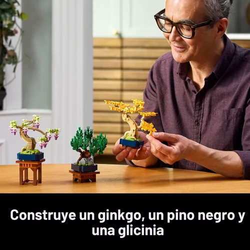 Miniatura 3 de LEGO Botanicals - Juego de construcción de mini árboles bonsái, bloques de construcción de árbol bonsái artificial para adultos, mayores de 18 años
