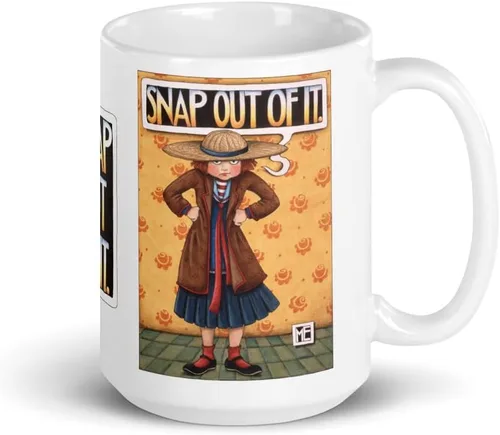 Miniatura 12 de Mary Engelbreit Taza de café, taza de café de cerámica divertida y linda, taza novedosa, regalo de broma para amigos y compañeros de trabajo, taza