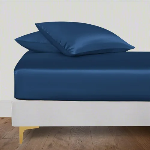 Miniatura 29 de LINENWALAS Tencel Lyocell Sábana bajera solo con ajuste seguro y cómodo en todo el contorno elástico de 16 pulgadas de profundidad, ropa de cama