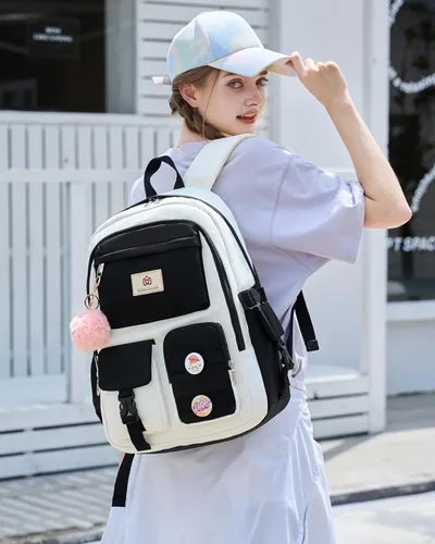 Miniatura 2 de Hidds Mochilas para laptop de 15.6 pulgadas, mochila escolar para escuela primaria, escuela secundaria, linda mochila antirrobo, mochila de viaje