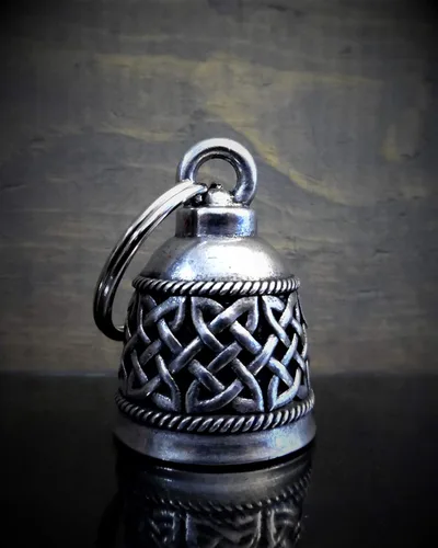 Miniatura 2 de Bravo Bells - Accesorio de campana de motociclista o llavero para la suerte - Fabricado en los Estados Unidos, Negro