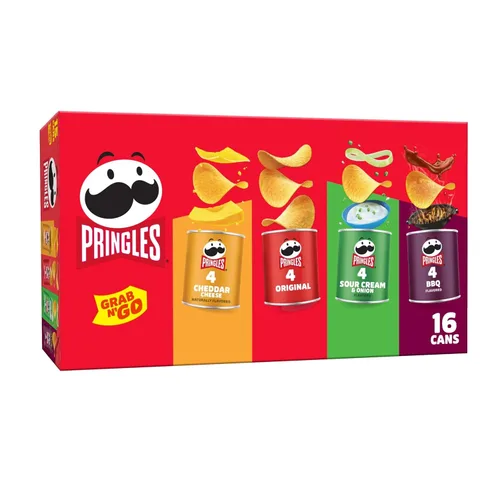 Miniatura 13 de Pringles - Patatas fritas, bocadillos para el almuerzo, paquete de variedad, paquete de 13.7oz (10 latas)