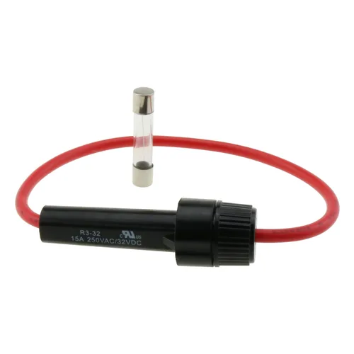 Miniatura 2 de Portafusibles Montados con Cable 6 en 1 con 5 Portafusibles de 6x30mm 1A